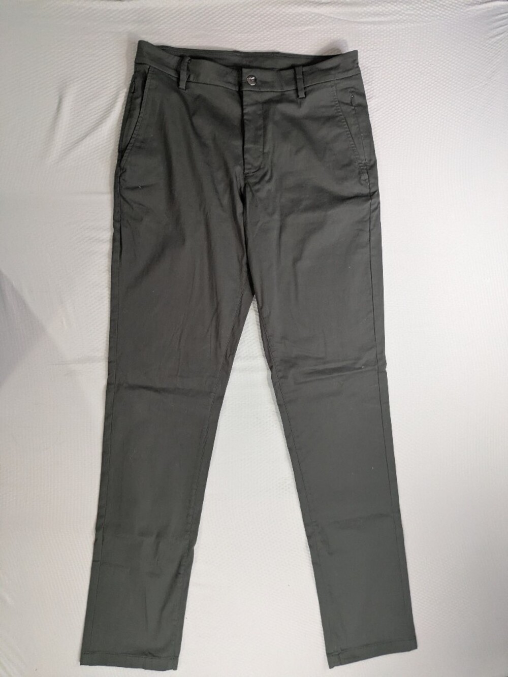 Birddogs Pants Mens 32x34 Grey Stretch Khakis Zip Pockets Trouser Lined